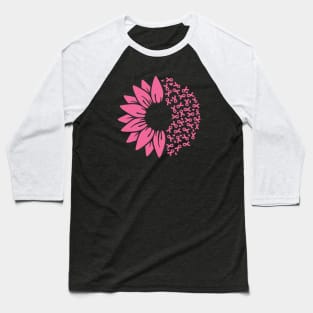 Sunflower Breast Cancer Baseball T-Shirt